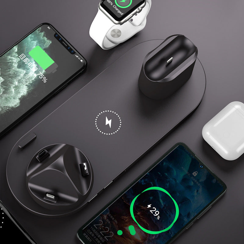 6-in-1 Wireless Charger: Fast charging station for iphone and Apple Watch, all in one sleek design