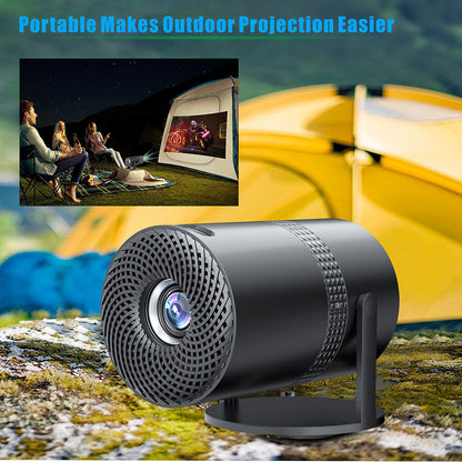 P300 Mini Portable Projector - 4K 8K Video Decoding, 720P HD, Android 11, Wi-Fi, BT 5.1